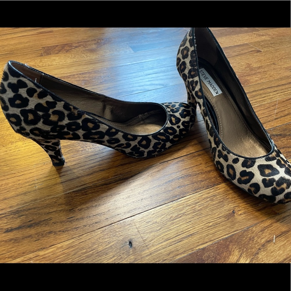 Steve Madden Low-Heel Leopard Print Shoe